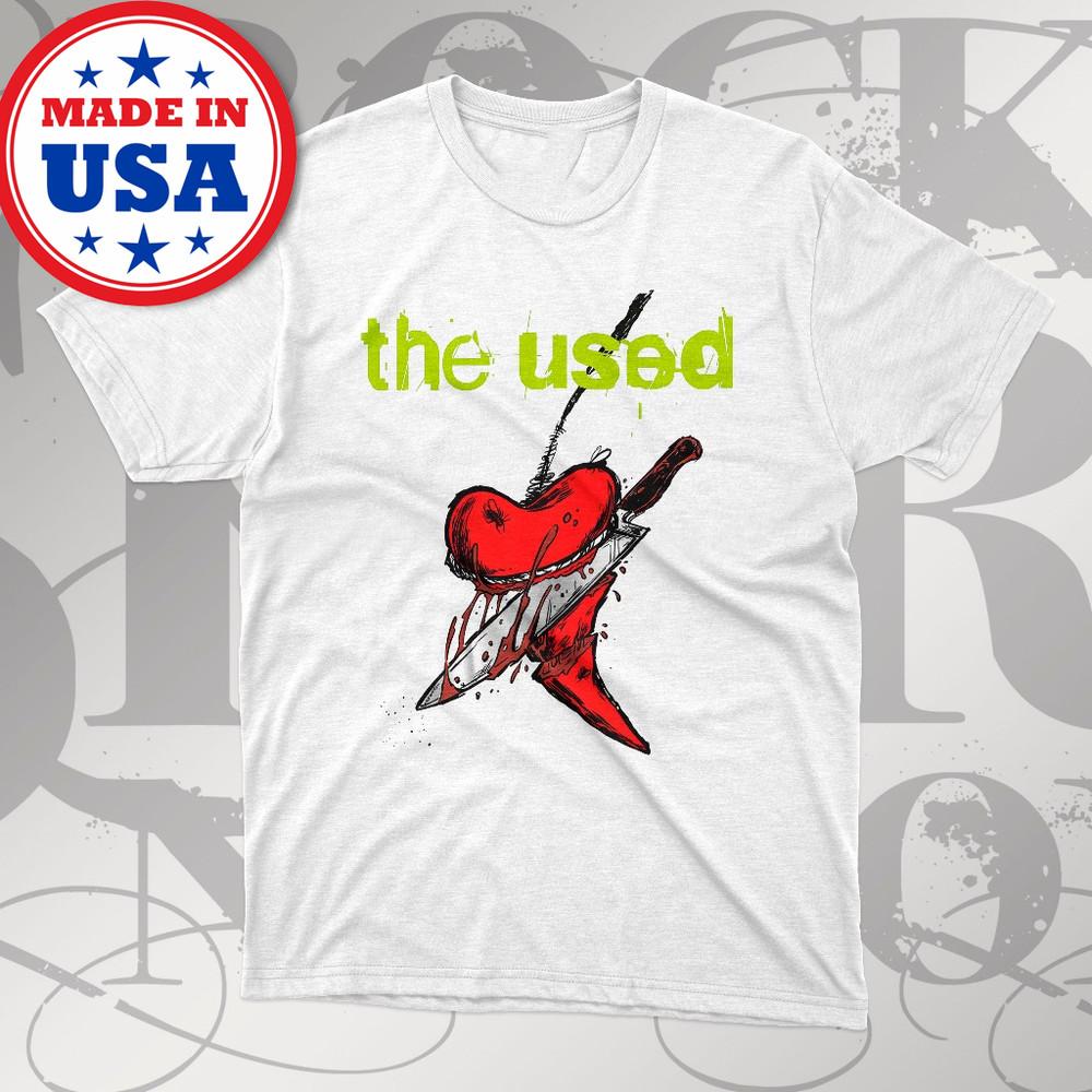 Rare The Used Band WHite Shirt Unisex s-5XL LO286 Unisex T-Shirt L