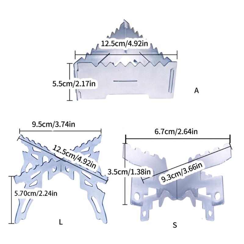 Stainless Steels Alcohols Stove Bracket Outdoor Camping Burners Bracket Heat Resistant Alcohols Stove Support Rack
