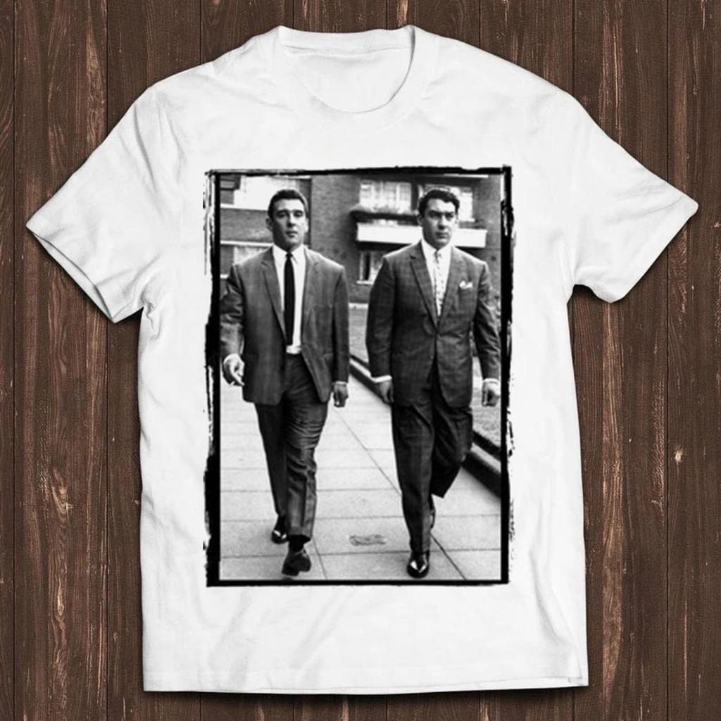 T-shirt Kray Twins Fratelli Gangster di East London Prigione Regalo Cool Maglietta C393