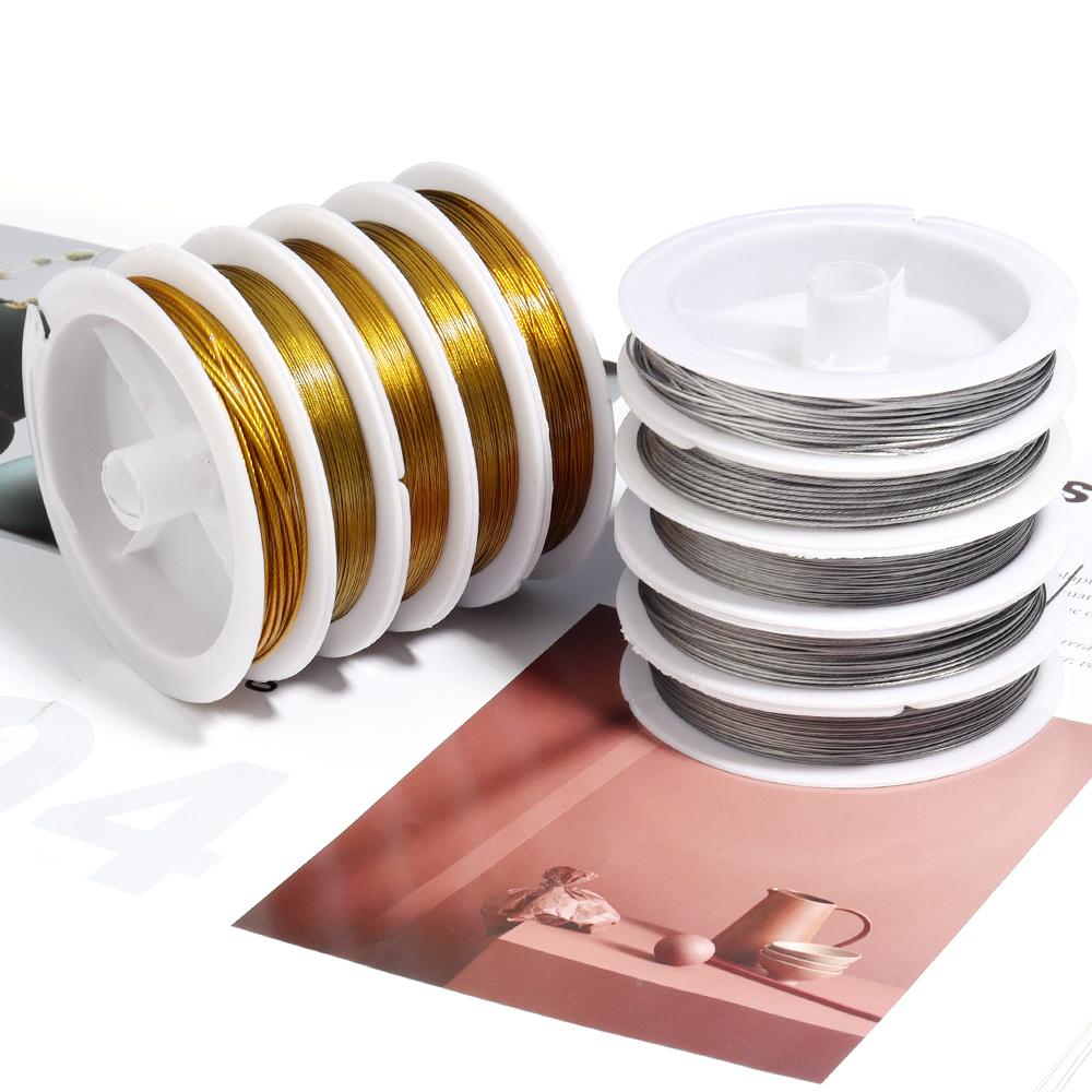 0.3-1.0mm Stainless Steel Wire Resistant Strong Line Tiger Tail Beading Wire For DIY Crafts Necklace Bracelet Jewelry Accessorie