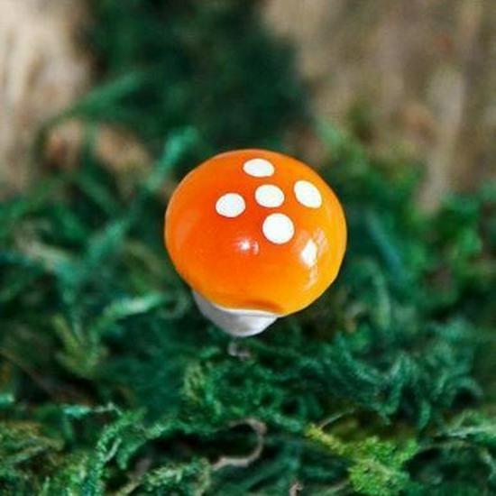 Colorful Foam Mushroom Bonsai Ornaments - Small Potted Plant Accessories for Micro Landscapes