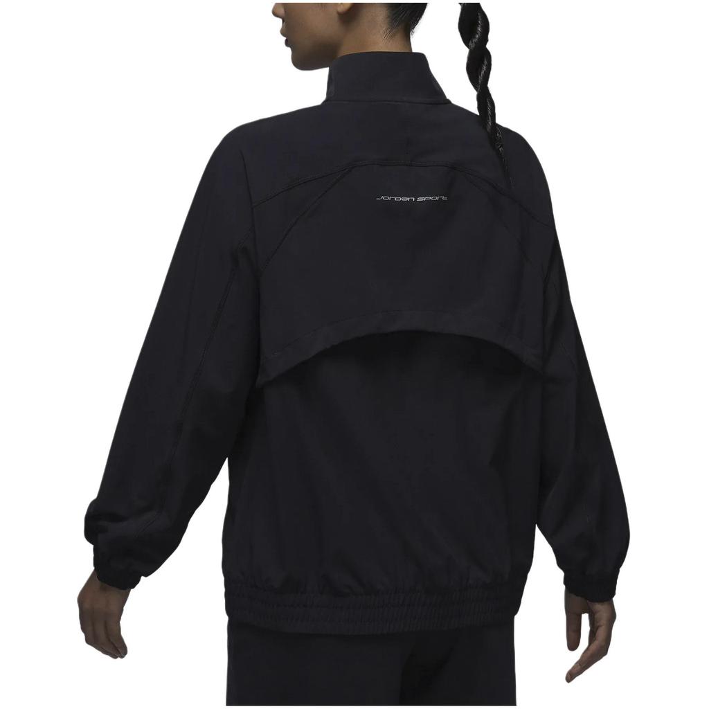 Jordan Giacca Casual Monocolore con Collo Alto e Zip da Donna Nera FN5144-010