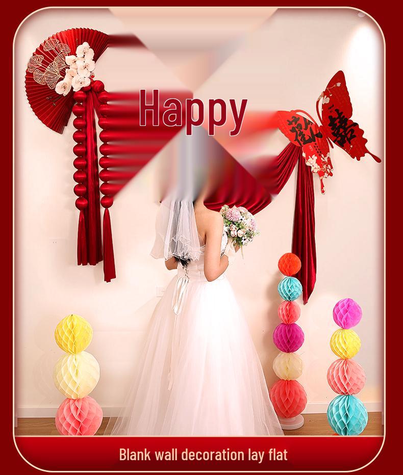 Double Happiness Wedding Bedroom Wall Decoration Set