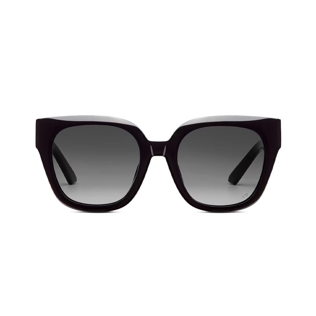 Dior 30 Montaigne S10F Series CD Logo Hinge Irregular Sunglasses Women Sunglasses Black 30MS10FXR-10A1