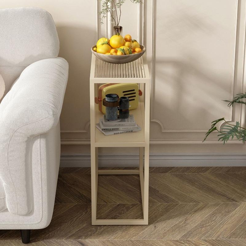 Metal Coffee Table Luxury Modern Removable End Tables Simple Narrow Shelves Organizers Home Living Room Bedroom Furnitures