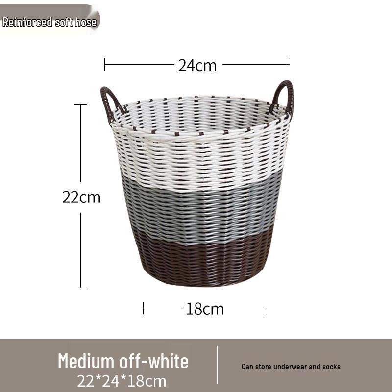 

Lux Woven Rattan Laundry Basket - Elegant Clothes Storage Solution