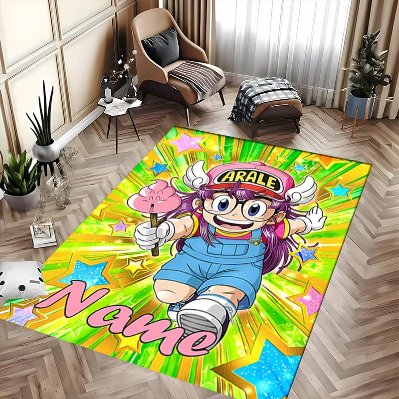 Custom personalization Arale Norimaki Area Rug - Perfect For Kitchen, Bathroom,Laundry Room Decor Large Size Available,Gift All Seasons