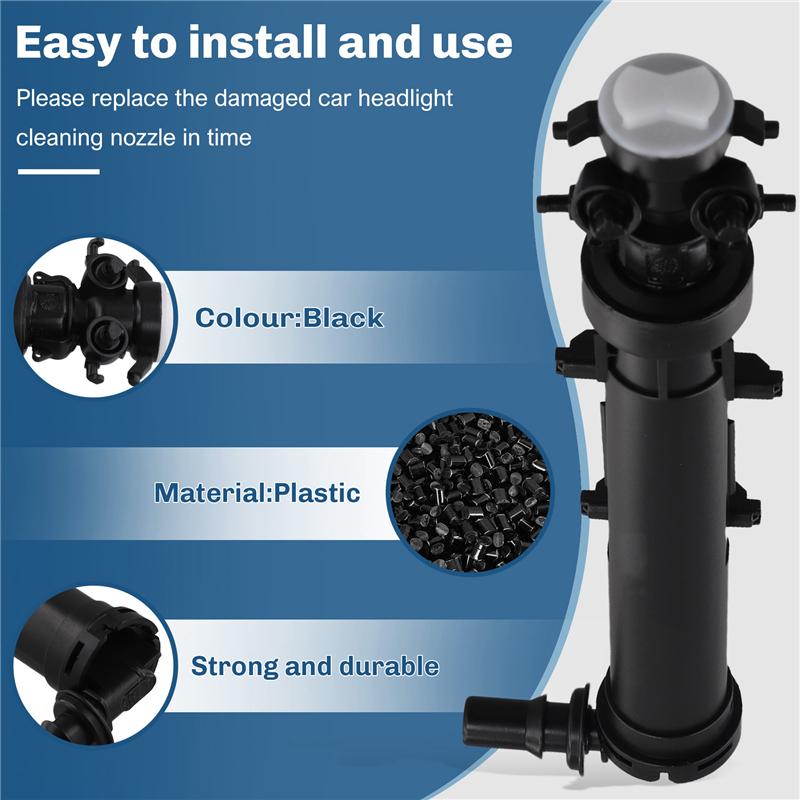 Car Headlight Cleaning Washer Fluid Jet For  Q8 2019-2025 Headlight Washer Nozzle