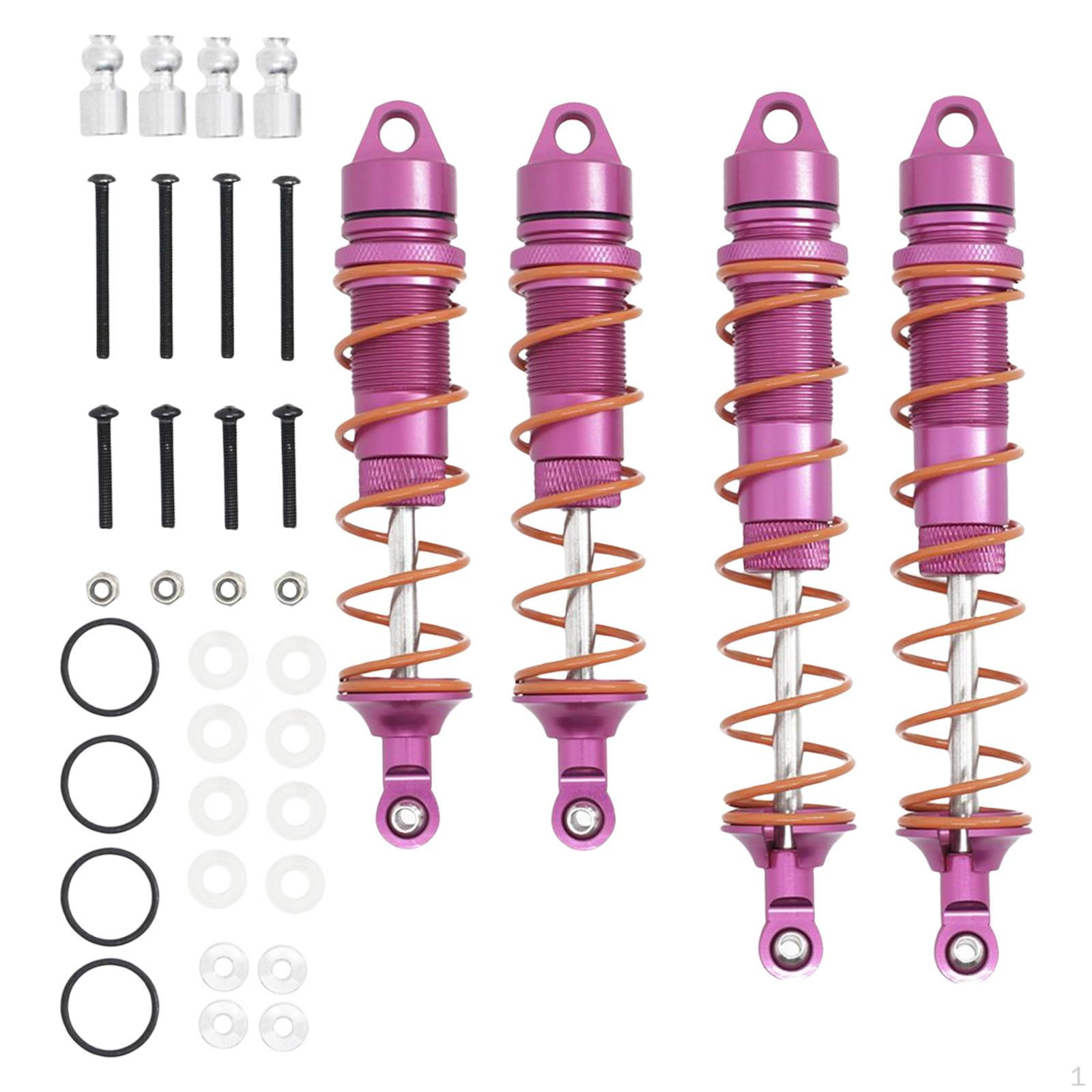

Front Rear Shock Absorber Replacements Upgrade Parts /8 Climbing Car Accessory Replacement Pink