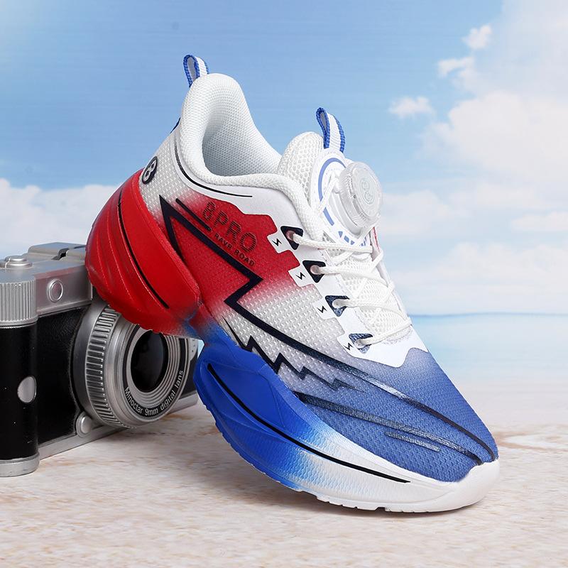 Mesh breathable red rabbit 8pro boys running shoes 2025 spring and autumn new children's sports shoes lightweight soft-soled non-slip shoes