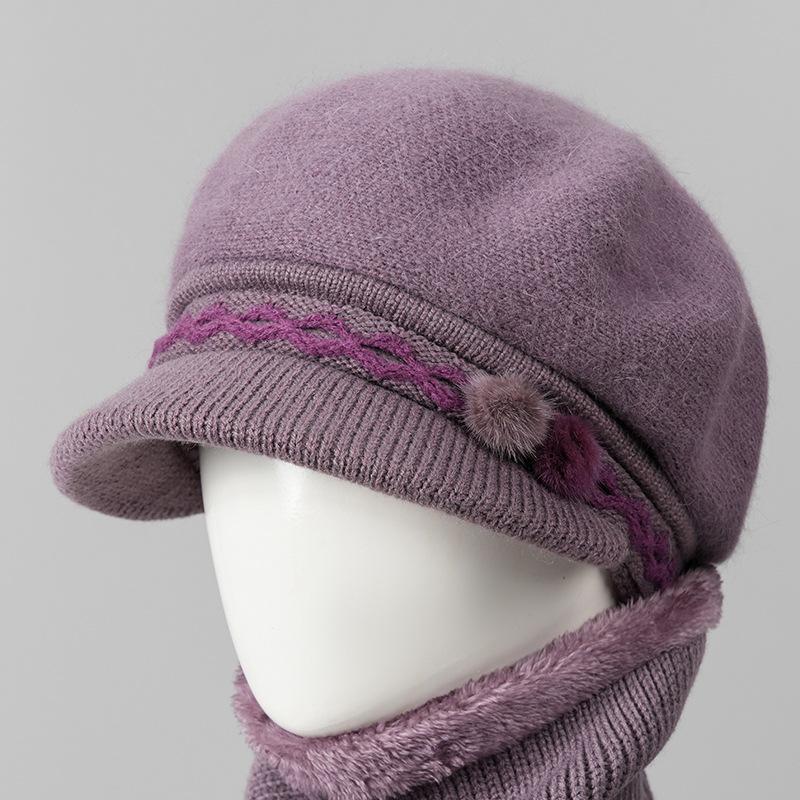 

Шапка женская новая зимняя теплая осенне-зимняя вязаная шерстяная шапка one size is elastic