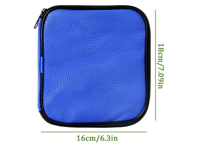 Blue Detachable Circular & Straight Knitting Needle Set with Replaceable Yarn Needles and Rope