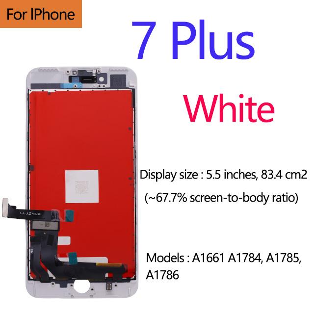 AAA+++ OEM LCD For iPhone 5 5s 5c 6s 7 8PlusLCD Touch Screen Digiziter Assembly For iPhone 6 6sPlus 7 8 Display