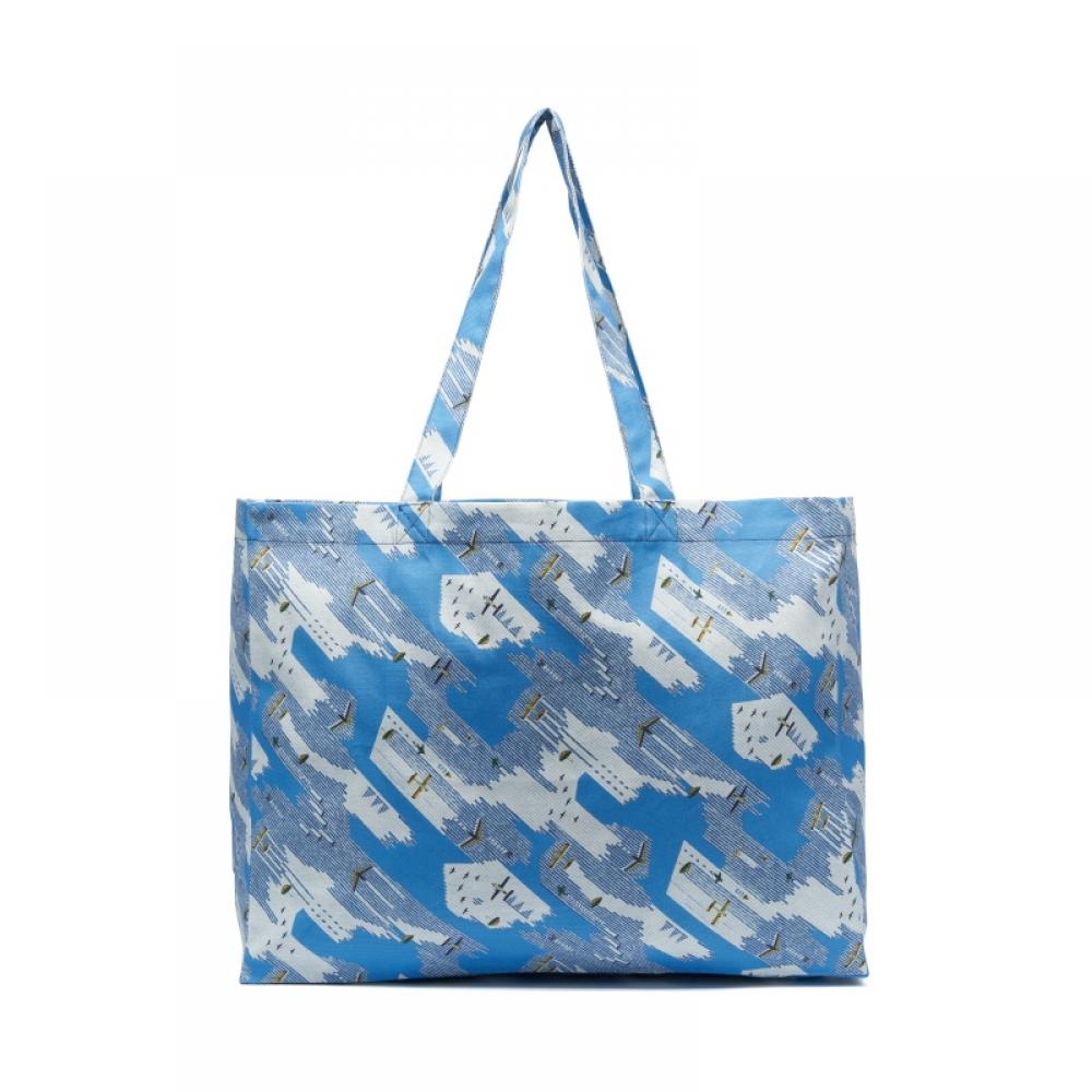 Apesse Cofby M61443 Iaa Blue Diane Diane Diane Denim Indigo Shopping Eco Bag