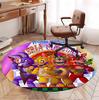 Five Nights at Freddy's Pattern Round Rug, Indoor/Outdoor Mat, for Picnic, Gameroom, Bedroom, Office, Living Room, Home Decor Carpet, Birthday Gift