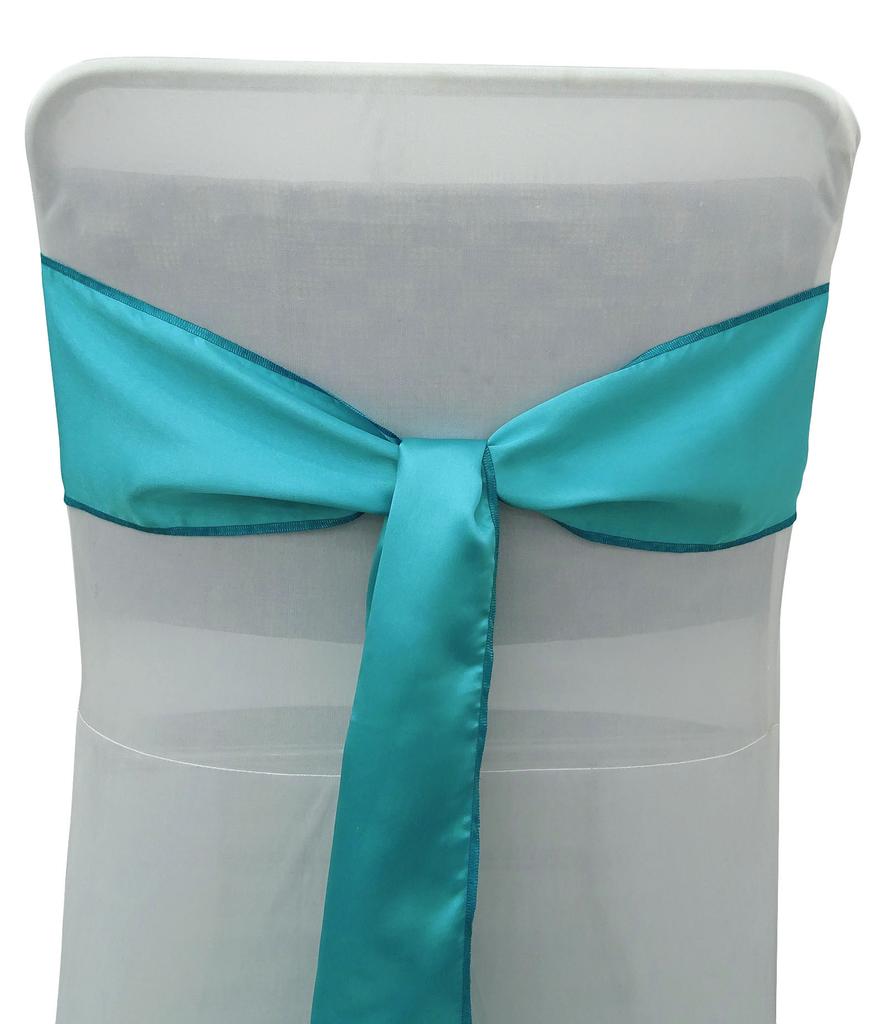 Darling Souvenir Pack Of 75 Satin Chair Sashes Bow Sash For Wedding & Events Supplies Party Decoration Chair Cover Sash - Colors