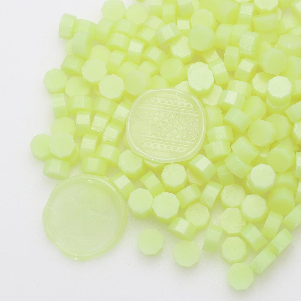 148 Pearlescent Octagonal Sealing Wax Beads - Mixable Colors, 500g Package