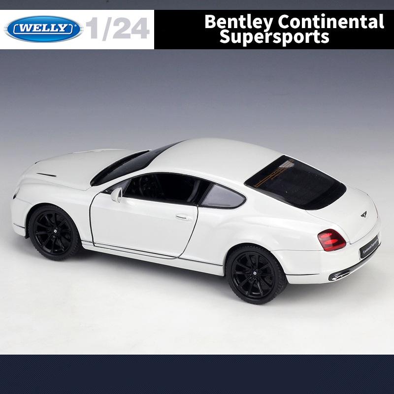 Welly 1/24 Bentley Continental Supersports Alloy Car Model Diecasts Metal Toy Vehicles Car Model Simulation Collection Kids Gift