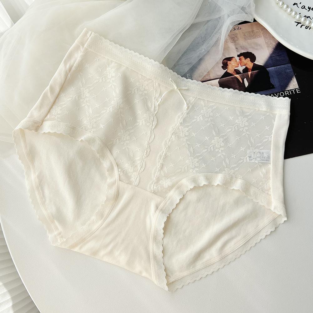 

Леди Весна и Осень Бант Кружево Дворцовый Стиль Антибактериальные Средняя Посадка Трусы-треугольники One Size белый