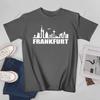 Unisex Unisex Frankfurt GerUnisexy Skyline GerUnisex Souvenir Tshirt Tees T Shirts WoUnisex Boys 100 Cotton TShirt