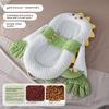 Newborn Soothing Nest Crib Bed with Slope Pad, Leg Rest & Toy Stand Rack Comfort Cozy Infant Sleeping Rest Nest