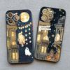 Matte Phone Case For iPhone 17 16 11 13 12 14 15 Pro Max 12 Mini 16 15 Plus X XS XR Ghost Illustration 11 Silicone Back Covers