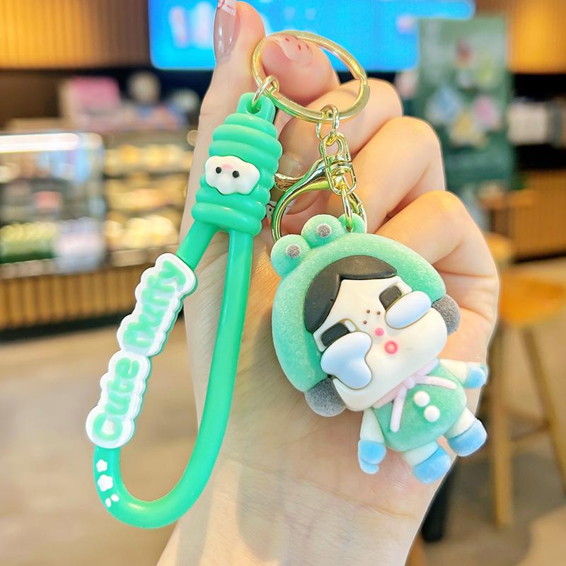 Cartoon Niedlich Weinendes Baby Tränen Mädchen Schlüsselanhänger Taschenanhänger Beflockter Schmuck Kinderpuppenautomat Geschenke