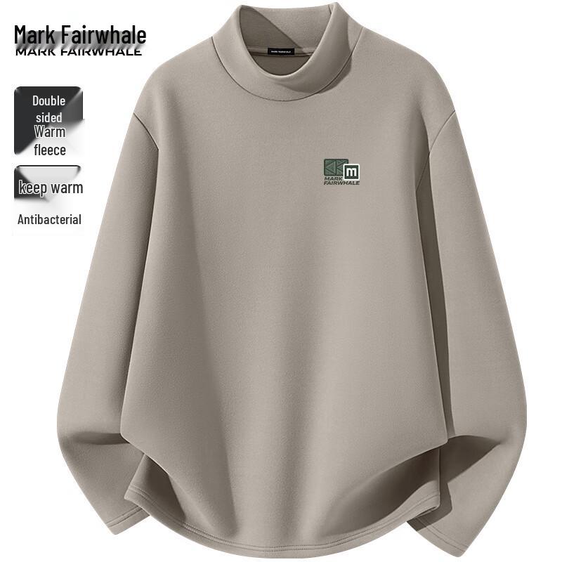 Mark Fairwhale Men's Double-Sided Velvet Thermal Long Sleeve T-Shirt