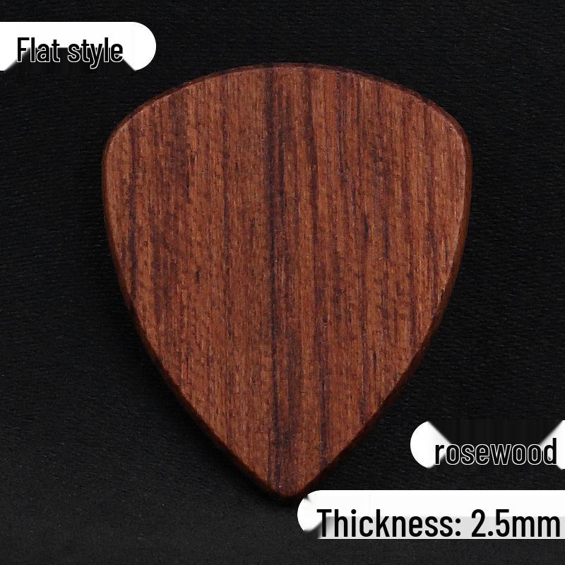 Handmade Solid Wood Guitar Pick Set: Ebonite Folk Plectrum, Groove Anti-slip Jazz Picks with Personality Box.