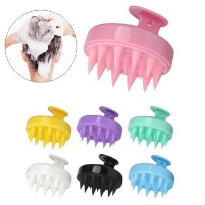 Paglia di grano Testa in Silicone Lavaggio Cura Pulita Radice dei capelli Prurito Massaggio del cuoio capelluto Pettine Doccia Spazzola Bagno Spa Shampoo antiforfora