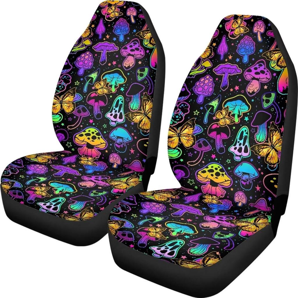Gothic Skull Car Seat Covers Front Seat Protectors Automotive Seat Covers For Cars Trucks And Suvs Set Of 2 Auto