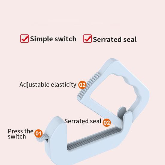 Plastic Food Bag Clips Colorful Airtight Sealing Clips for Snacks Bread Chips Kitchen Moisture Prevention Clips
