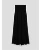 Anggae Alpaca Blend Long Knit Skirt Black