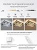 Gold Square LED Crystal Ceiling Lamp Set for Living Room & Master Bedroom