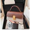 Lock design simple women's new spring fashion retro casual shoulder small square bag