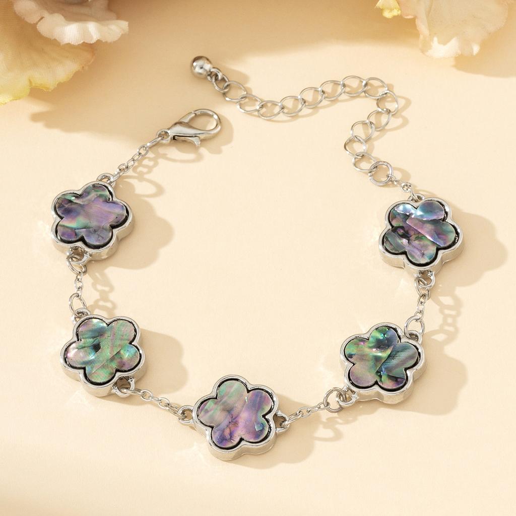 Stylish And Elegant Lucky Five-Petaled Flower Bracelet Female, Five-Leaf Flower