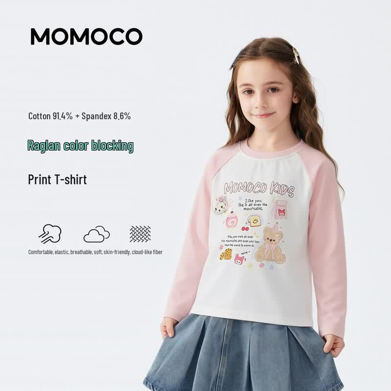 MOMOCO Sweet Girls' Long Sleeve T-Shirt