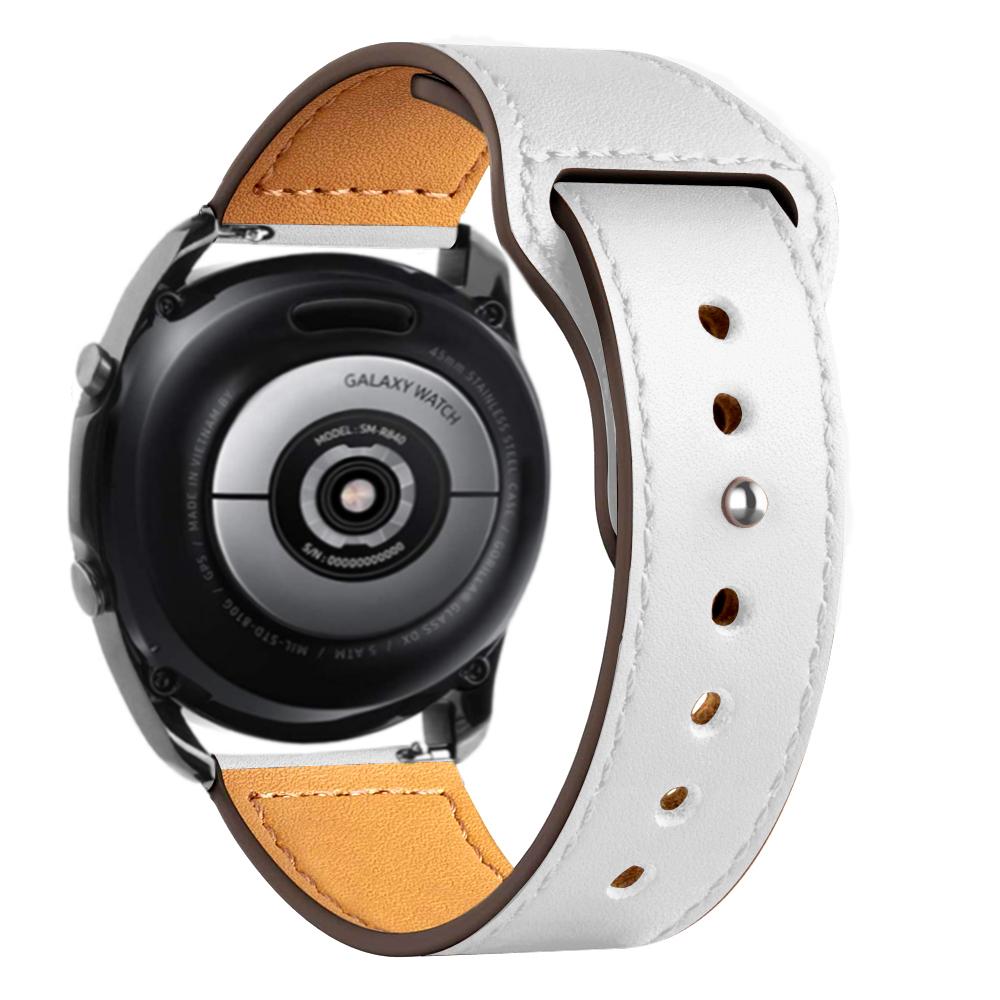 20mm 22mm watch Straps For Samsung Galaxy watch 7 FE 6 5 pro/4 Classic Leather bracelet amazfit bip/Huawei GT/2/3 Pro 4 5 6 band