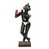 Polyresin Zwart Krishna Banke Bihari Kanha ji Murti Beeld Idool voor Huis Pooja Cadeaustuk Kantoor Decoratie Idool Maat 25,4 cm