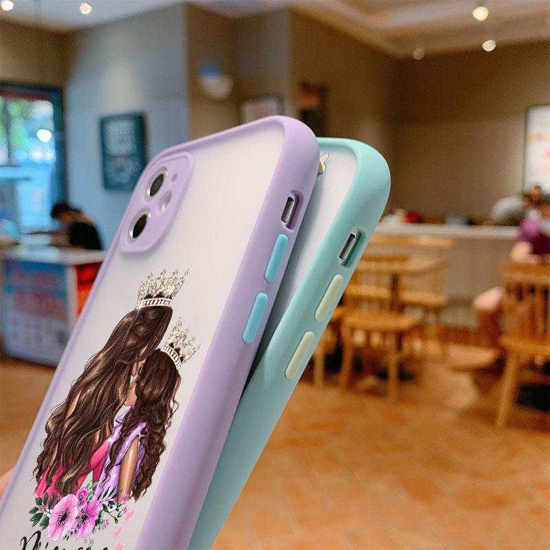 Super Mom Dad Gril Boy Child Phone Case For iPhone 17 16 15 14 13 12 11 Pro Max Mini 7 8 Plus SE Shockproof Matte Cover Fundas
