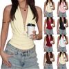 Women's Fashionable And Sexy Deep V Backless Neckband Top