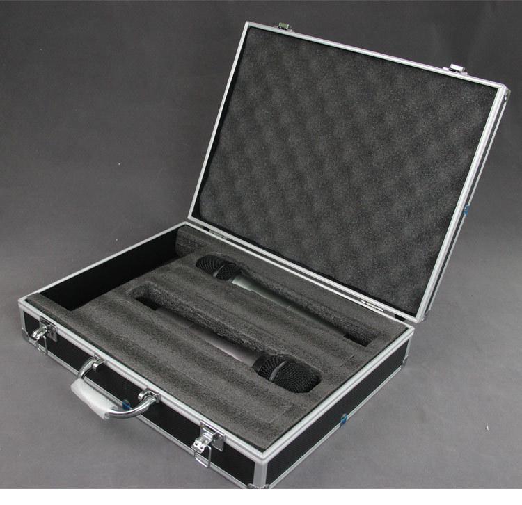KTV Shockproof Aluminum Handheld Microphone Storage Case