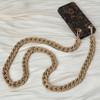 New Phone Accessory Detachable Lanyard Black Matte Crossbody Strap Long Phone Case Chains Acrylic Pendant Neck Solid Phone Chain