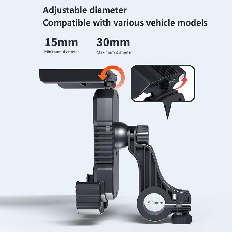 Bicycle Phone Holder Motorcycle Bike Handlebar Rear-View Mirror Phone Case For Iphone Android Bike Motorbike Phone Stand Mount