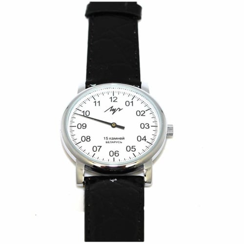 Genuine LUCH Waterproof Winding Wristwatch, One-hand (white Face, Cyrillic), Digital.