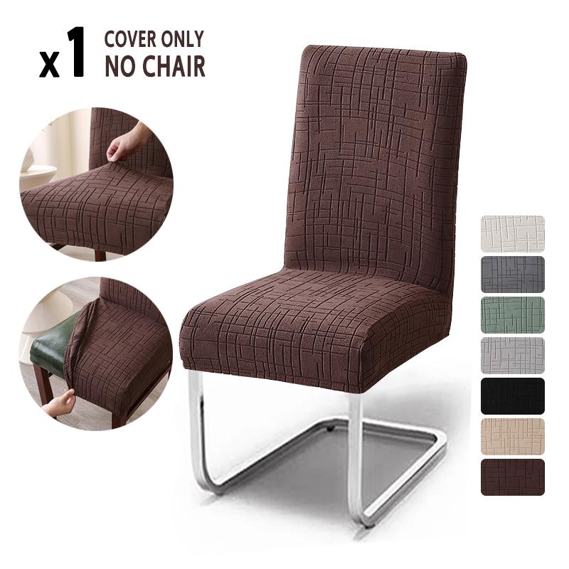 1-4Pcs Elastic Dining Chair Covers Universal Adjustable Seat Slipcovers for Home Kitchen Wedding Banquet Party