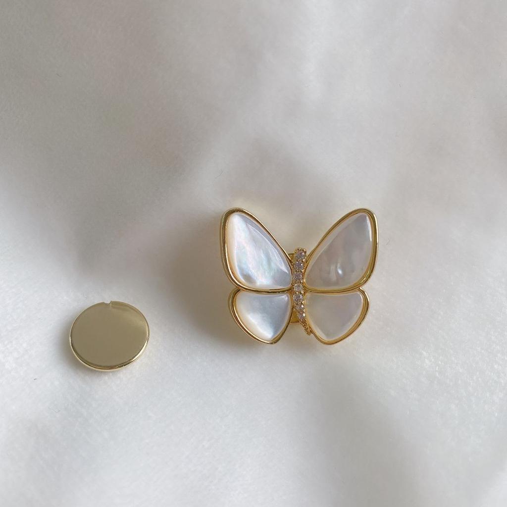 Magnetic Buckle Natural Fritillary Butterfly Brooch Breaks Cocoon Into Butterfly Night Boat With The Same Female Fritillary High-End Temperament West