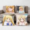 High School DxD Asia Argento Pillow Case Antidustmite Pillowcase Invisible Zipper Silky Sofa Cushion Cover for Bedroom