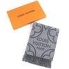 Excellent LOUIS VUITTON Scarf Echarpe Earmuffs Gray Cashmere Mens R96950 Used