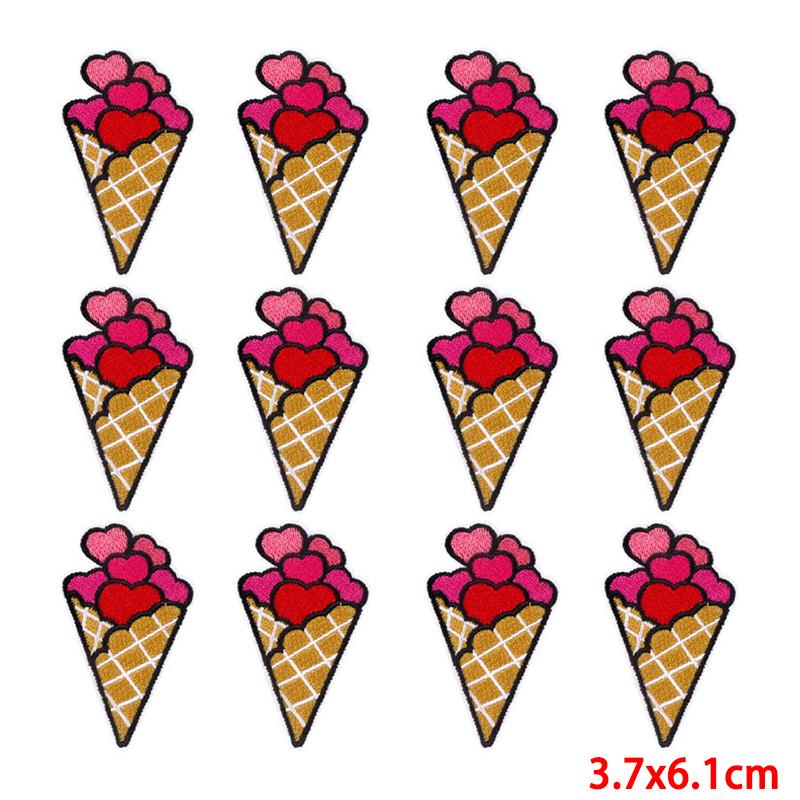 10 Pcs/lot Wholesale Embroidery Patch Iron On Patches For Clothing Patches On Clothes Jackets Decor Applique Sew Supplies